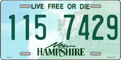 NH license plate 1157429