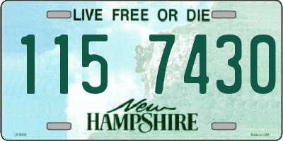 NH license plate 1157430