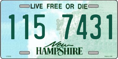 NH license plate 1157431