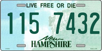 NH license plate 1157432