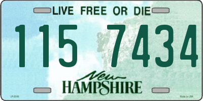 NH license plate 1157434