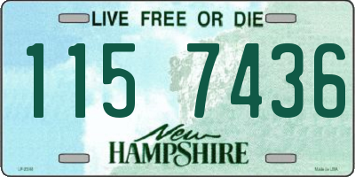 NH license plate 1157436