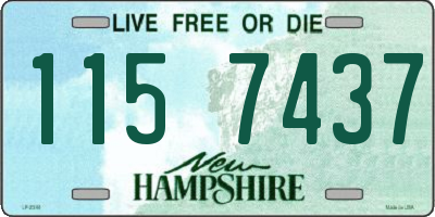 NH license plate 1157437