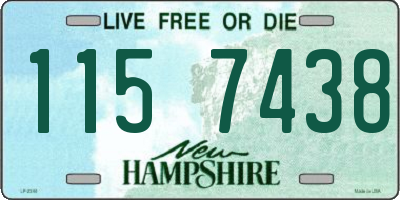 NH license plate 1157438