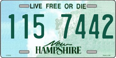 NH license plate 1157442