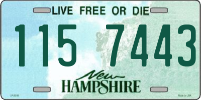 NH license plate 1157443