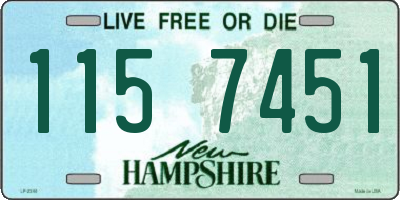 NH license plate 1157451