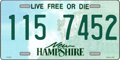 NH license plate 1157452