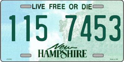 NH license plate 1157453