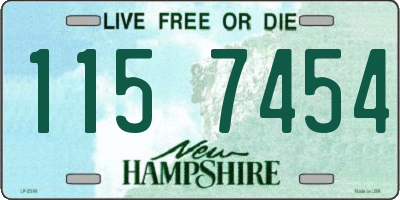 NH license plate 1157454