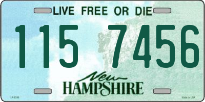 NH license plate 1157456