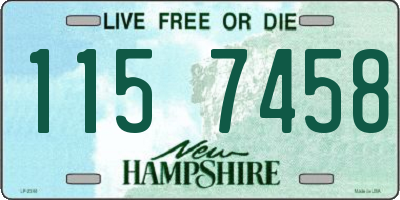 NH license plate 1157458