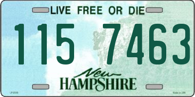 NH license plate 1157463