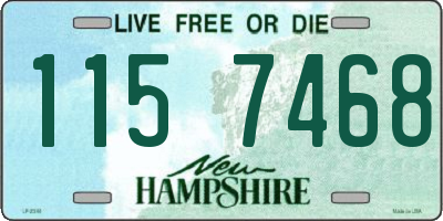 NH license plate 1157468