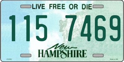 NH license plate 1157469