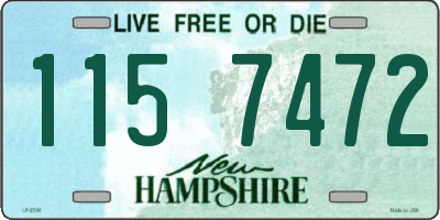 NH license plate 1157472