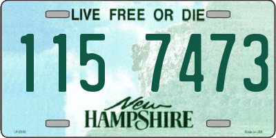 NH license plate 1157473