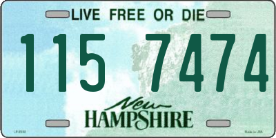 NH license plate 1157474