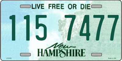 NH license plate 1157477
