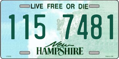 NH license plate 1157481