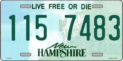 NH license plate 1157483