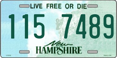NH license plate 1157489
