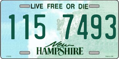NH license plate 1157493