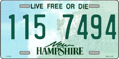 NH license plate 1157494