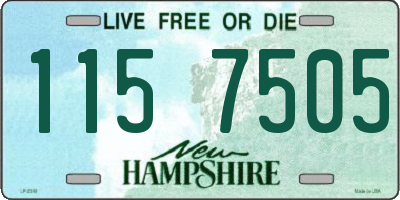 NH license plate 1157505
