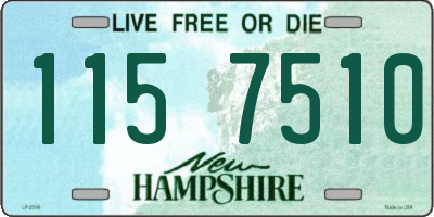 NH license plate 1157510