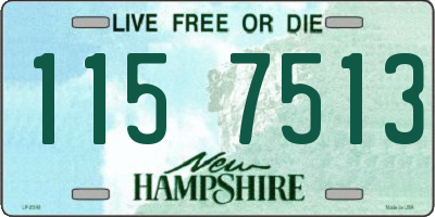 NH license plate 1157513
