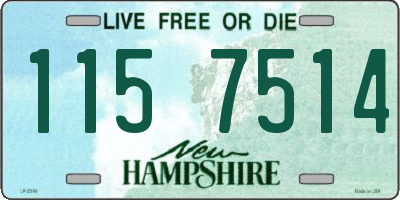 NH license plate 1157514