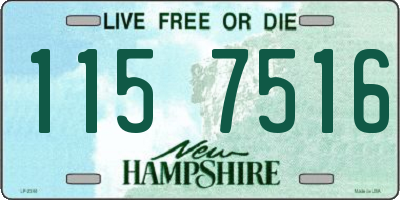 NH license plate 1157516