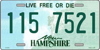 NH license plate 1157521
