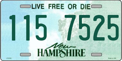 NH license plate 1157525