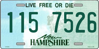 NH license plate 1157526