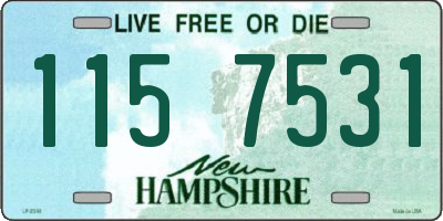 NH license plate 1157531