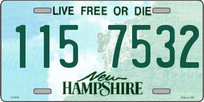 NH license plate 1157532