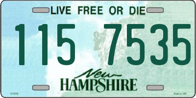 NH license plate 1157535