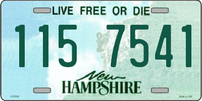 NH license plate 1157541