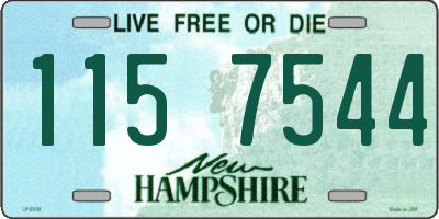 NH license plate 1157544