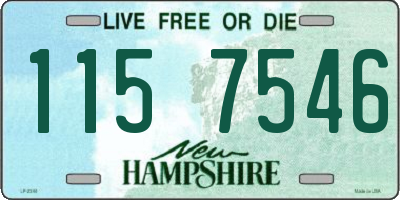 NH license plate 1157546