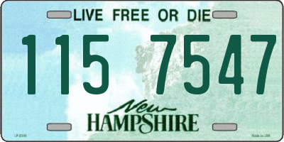 NH license plate 1157547