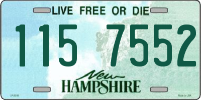 NH license plate 1157552