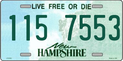 NH license plate 1157553