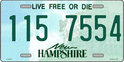 NH license plate 1157554