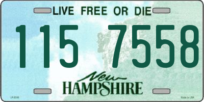 NH license plate 1157558