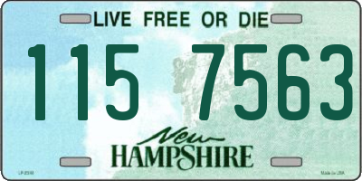 NH license plate 1157563