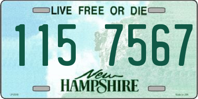 NH license plate 1157567