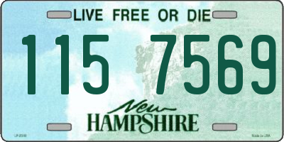NH license plate 1157569